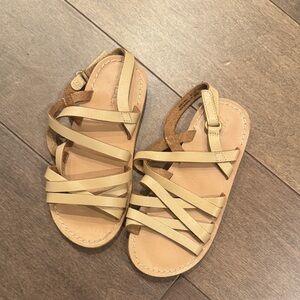 Zara Tan Strappy Sandals